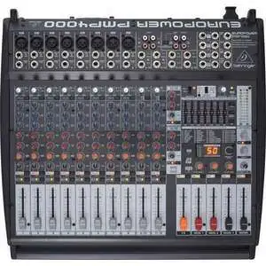 Behringer Europower PMP4000 16-channel 1600W Powered Mixer - 1