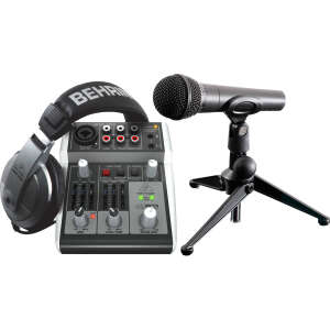 Behringer PODCASTUDIO 2 USB Komple Podcast Stüdyo Seti (Mikser, Mikrofon ve Kulaklık Dahil) - 1
