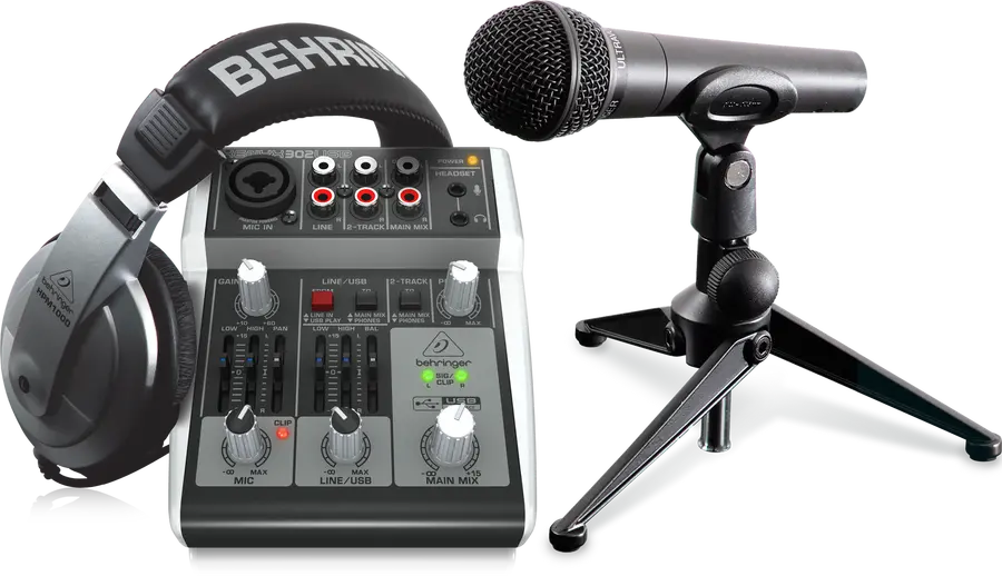 Behringer - BEHRINGER PODCASTUDIO 2 USB Podcast Package Kayıt Seti
