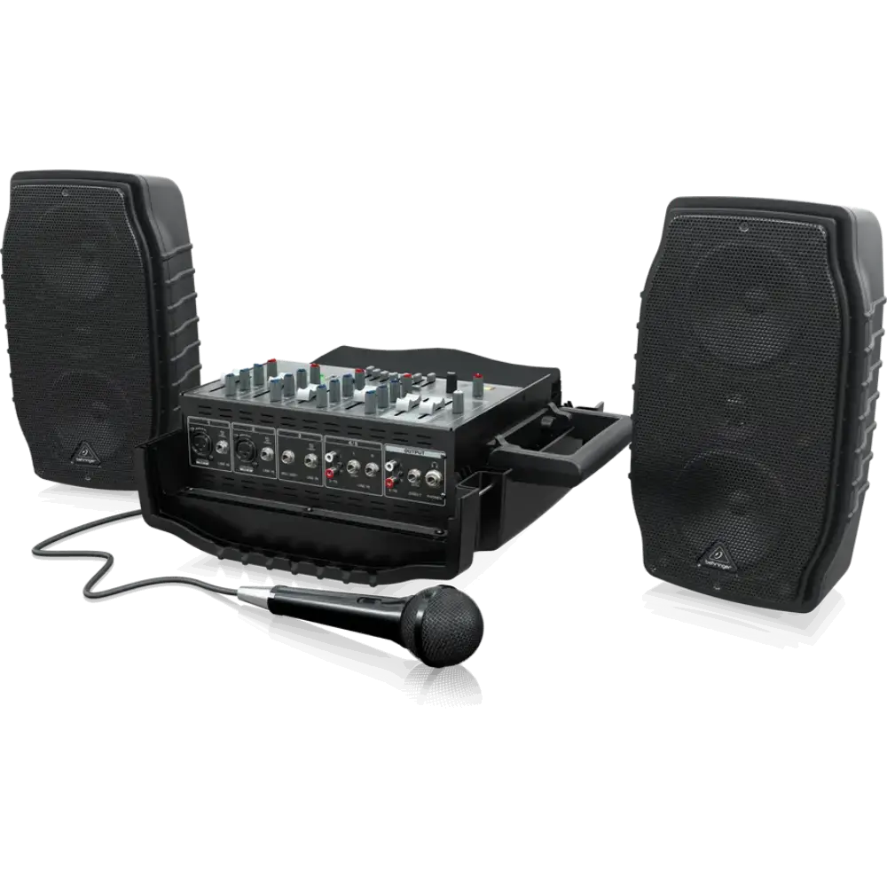 Behringer Europort PPA200 5-channel Portable PA System - 3