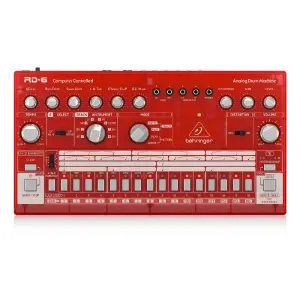 Behringer RD-6-SB Analog Drum Machine - Red Translucent - 3