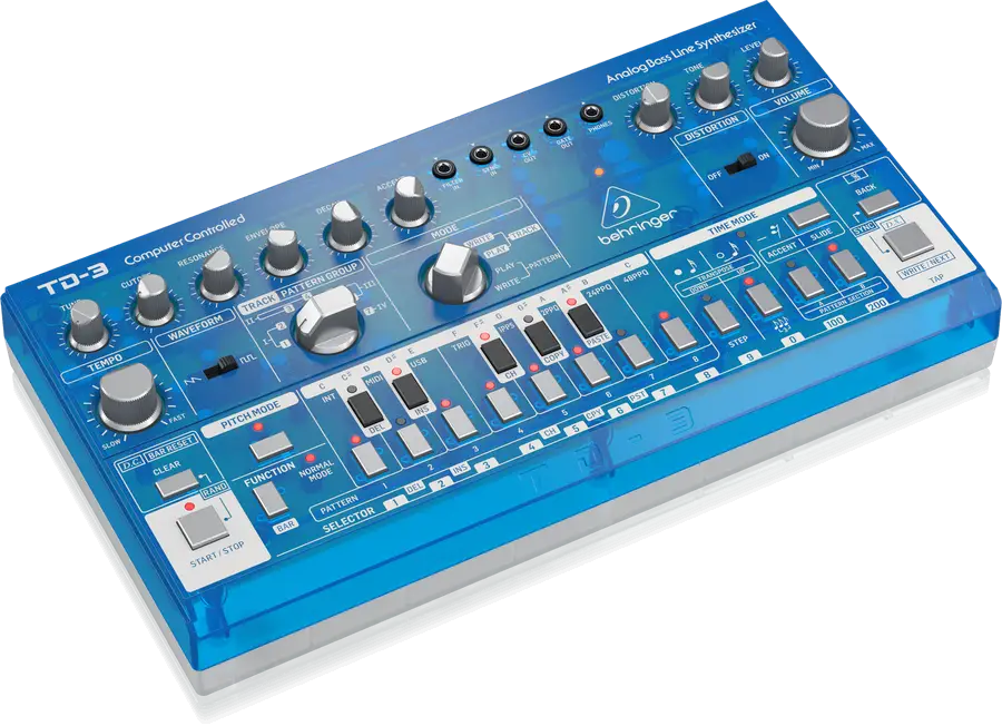 Behringer TD-3-BB Analog Bass Line Synthesizer - Baby Blue - 3