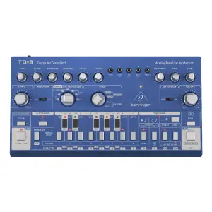 Behringer TD-3-BU Analog Bass Line Synthesizer, Blue - 3