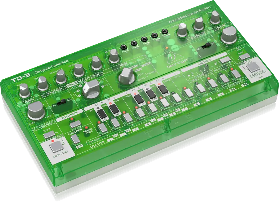 Behringer TD-3-LM Analog Bass Line Synthesizer - Lime - 3