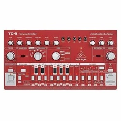 Behringer TD-3-RD Analog Bass Line Synthesizer, Red - 1