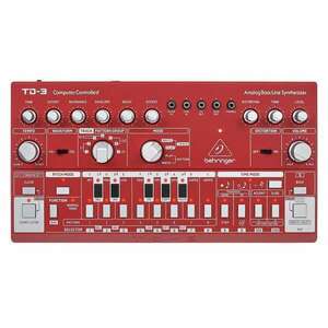Behringer TD-3-RD Analog Bass Line Synthesizer, Red - Behringer
