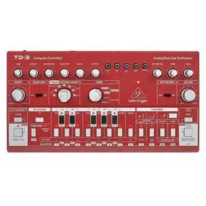 Behringer TD-3-RD Analog Bass Line Synthesizer, Red - 1