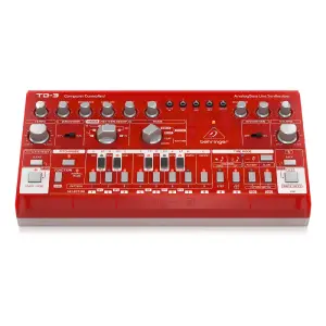 Behringer TD-3-SB Analog Bass Line Synthesizer - Strawberry - 2