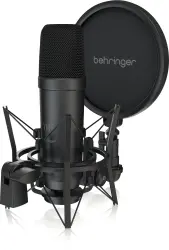 Behringer TM1 Dark Edition Geniş Diyafram Stüdyo Condenser Mikrofon - 1