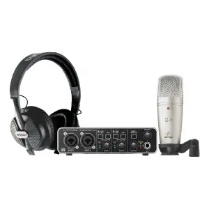 Behringer U-Phoria Studio Pro Kayıt ve Podcast Seti (Ses Kartı, Mikrofon ve Kulaklık Dahil) - 1