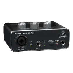 Behringer U-PHORIA UM2 2x2 USB Ses Kartı (XENYX Mikrofon Preamp’lı) - 1