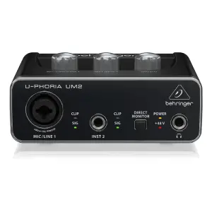Behringer U-PHORIA UM2 2x2 USB Ses Kartı (XENYX Mikrofon Preamp’lı) - 2