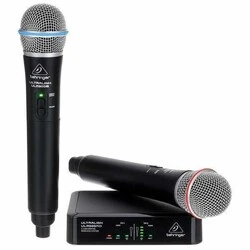Behringer ULM302MIC Wireless Dual Handheld Microphone System - 1