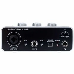 Behringer U-Phoria UM2 USB Audio Interface 