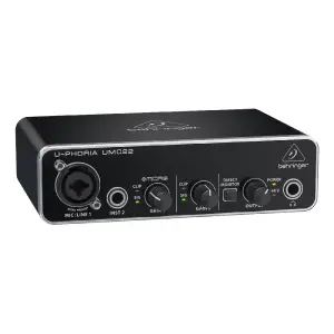 Behringer UMC22 Profesyonel 2x2 USB Ses Kartı (Audio Interface) - 1