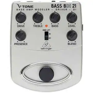 Behringer BDI21 V-Tone Bass Driver DI Pedal - 1