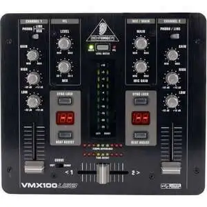 Behringer Pro Mixer VMX100USB 2-channel DJ Mixer - 1