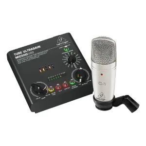 Behringer VOICE STUDIO Kayıt Paketi (C-1 Stüdyo Kondenser Mikrofon + MIC500USB Lamba Preamp/USB Ses Kartı) - 1