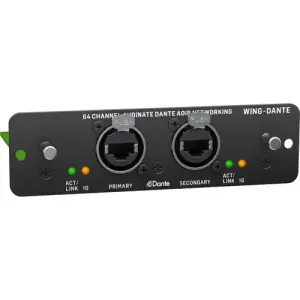 Behringer WING-DANTE 64x64 Kanal Audinate Dante AoIP Ağları için Genişletme Kartı - 1