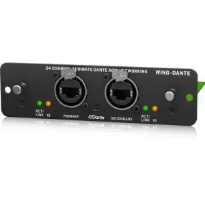 Behringer WING-DANTE 64x64 Kanal Audinate Dante AoIP Ağları için Genişletme Kartı - 3