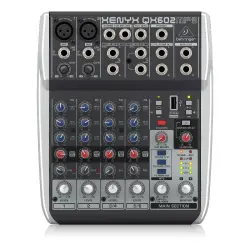 Behringer XENYX QX602MP3 Premium 6 Girişli Analog Mikser (Multi-FX ve MP3 Çalar Dahil) - 3