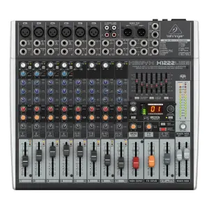 Behringer XENYX X1222USB Premium 16 Girişli Analog Mikser (Multi-FX ve USB Ses Kartı ile) - 1