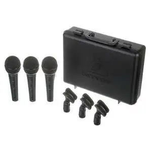 Behringer XM1800S Dynamic Vocal & Instrument Microphone (3-pack) - 3