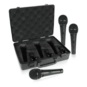Behringer XM1800S Süperkardioid Dinamik Vokal ve Enstrüman Mikrofonu (3’lü Paket) - 2