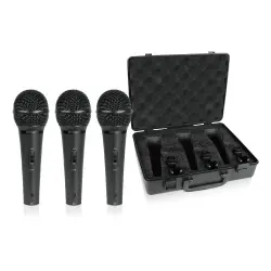 Behringer XM1800S Süperkardioid Dinamik Vokal ve Enstrüman Mikrofonu (3’lü Paket) - 4