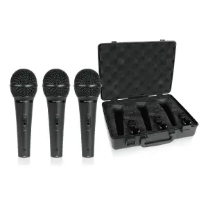 Behringer XM1800S Süperkardioid Dinamik Vokal ve Enstrüman Mikrofonu (3’lü Paket) - 4