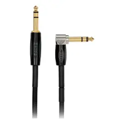 BOSS BCC-3-TRA Düz–Açılı 1/4 inç TRS Bağlantı Kablosu (1 m) - BOSS