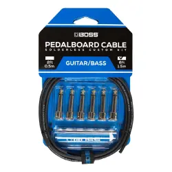 BOSS BCK-6 Lehim Gerektirmeyen Pedalboard Kablo Kiti (6 Konnektör, 1,8 m Kablo) - 1