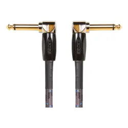 BOSS BIC-PC-3 Açılı 1/4 inç Enstrüman Patch Kablo Seti (15 cm, 3'lü Paket) - 1