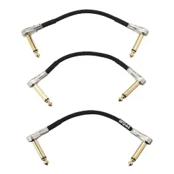 BOSS BPC-4-3 Pancake Patch / Pedal Kablosu (10 cm – 3'lü Paket) - BOSS