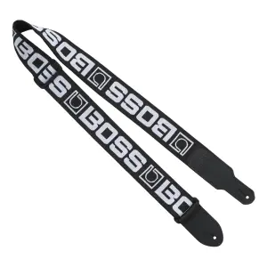 BOSS BSM-20-BW Monogram Enstrüman Askısı (Siyah – Beyaz Logo) - 1