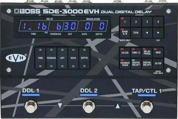 BOSS SDE-3000EVH Dual Digital Delay Effect Pedal - 1