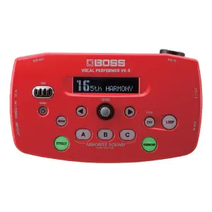 BOSS VE-5 Vocal Performer Kompakt Vokal Efekt İşlemcisi (Kırmızı) - 1
