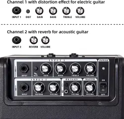 Coolmusic Unique-15G 15W Şarjlı Gitar Amfisi - 4