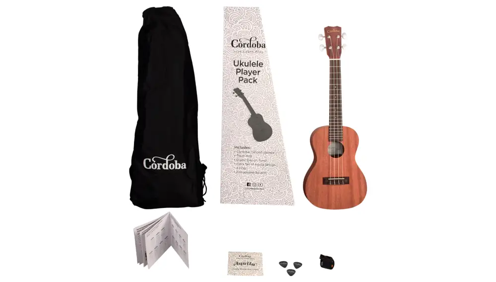 Cordoba Ukulele Player Pack Concert Ukulele Seti (Natural) - 6