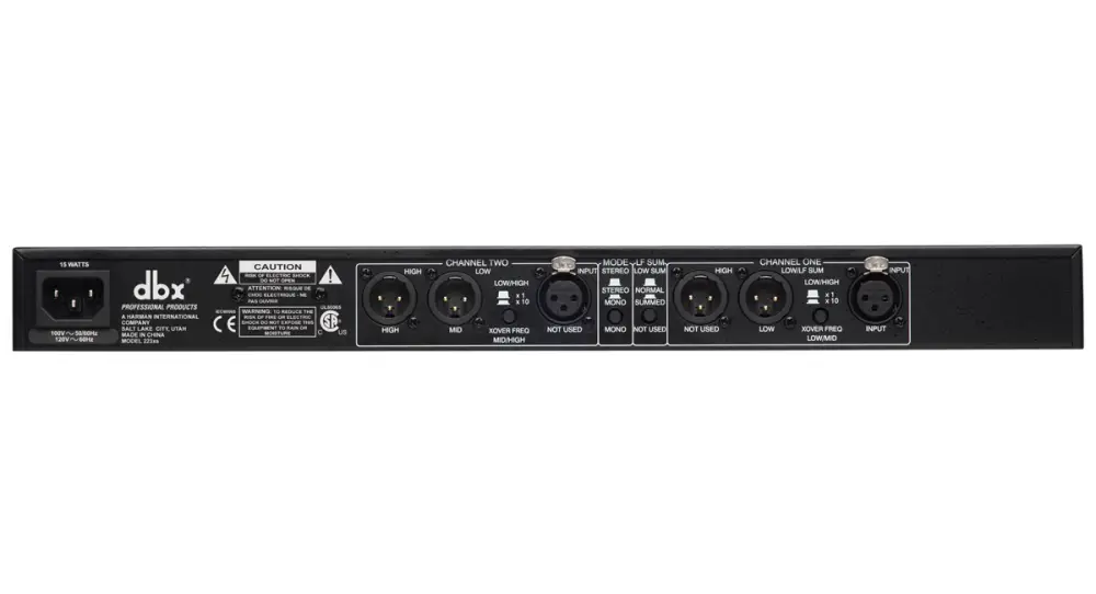 DBX 223XS XLR Konnektörlü Stereo 2 Yollu/Mono 3 Yollu Crossover - 2