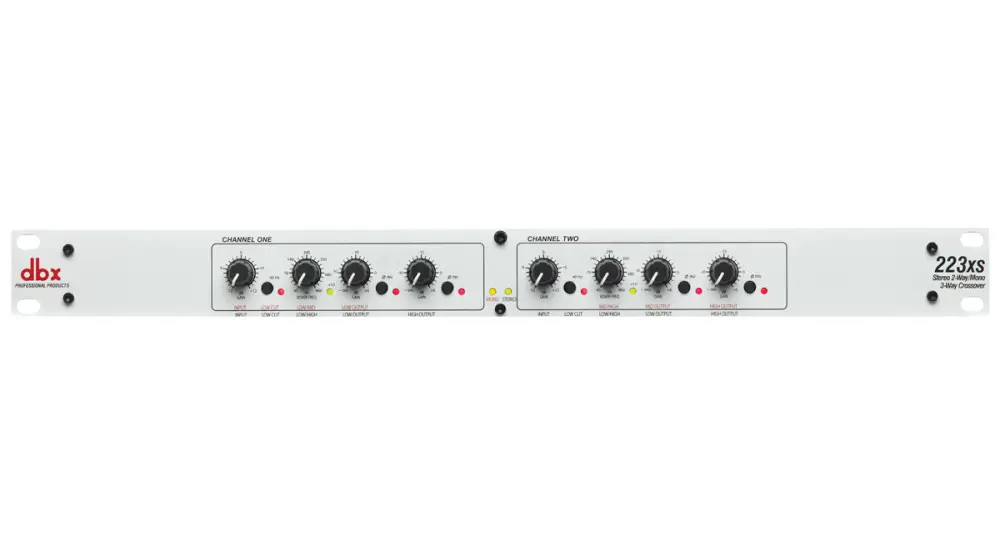 DBX 223XS XLR Konnektörlü Stereo 2 Yollu/Mono 3 Yollu Crossover - DBX