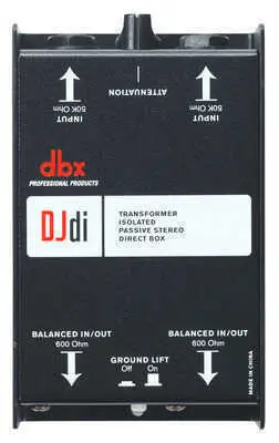 DBX DJDI 2 Kanal Pasif Direct Box - 1