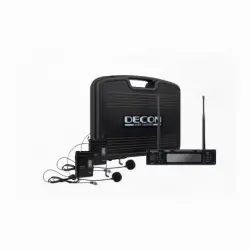 DECON DM-402T 2 Kanal UHF Yaka (HeadSet) Mikrofon Seti - 5
