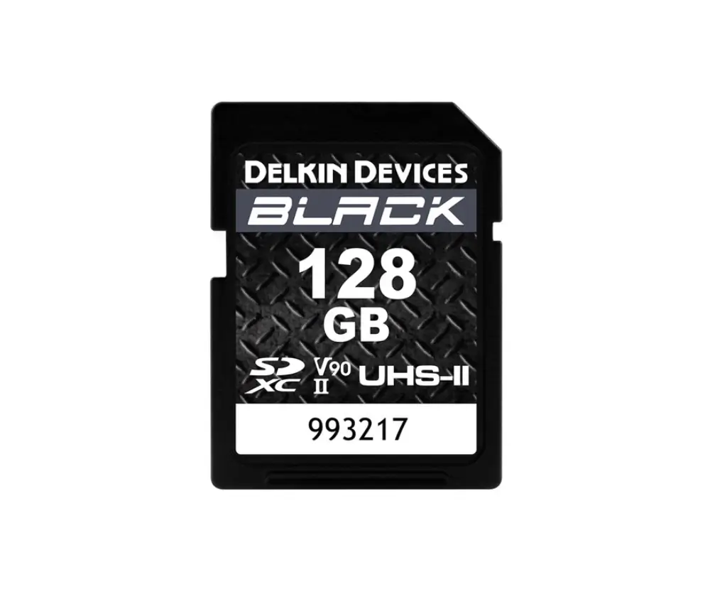 Delkin Devices 128GB Black UHS-II SDXC U3 V90 Hafıza Kartı - 1