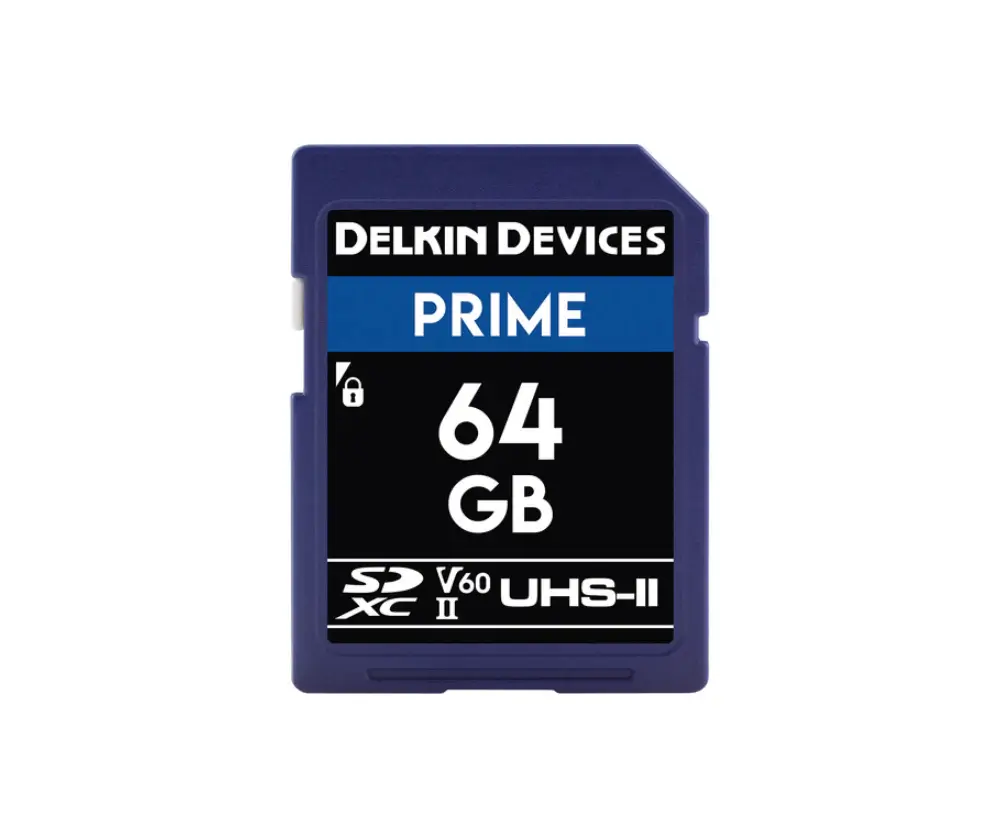 Delkin Devices 64GB Prime UHS-II SDXC (V60) Hafıza Kartı - 1
