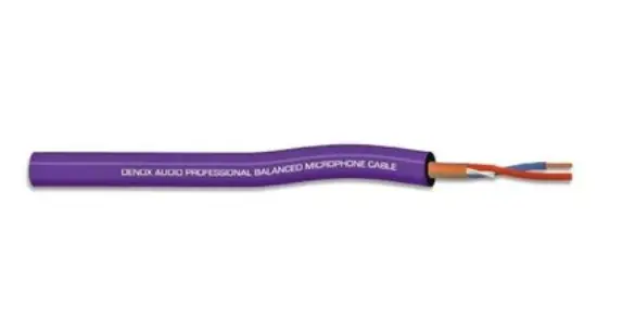 Denox DNX-MIC 022/VIOLET 2x0,22mm Mikrofon Kablosu - Denox