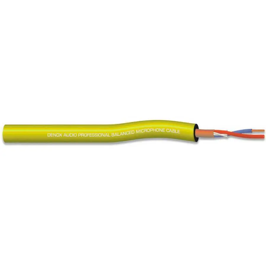 Denox DNX-MIC 022/YELLOW 2x0,22mm Mikrofon Kablosu - Denox