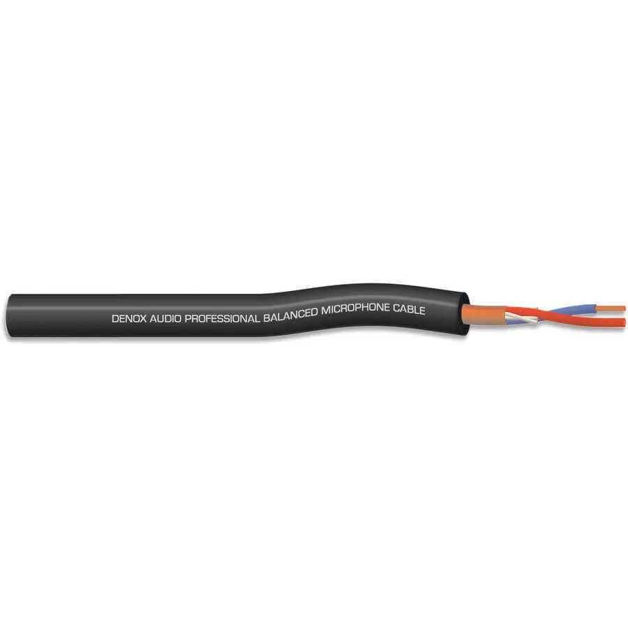 Denox - Denox DNX-MIC 022/BLACK 2x0,22mm Mikrofon Kablosu
