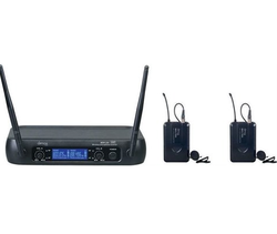 Denox MDR-220 Yaka Çift Yaka Uhf Band Telsiz Mikrofon Seti - Denox