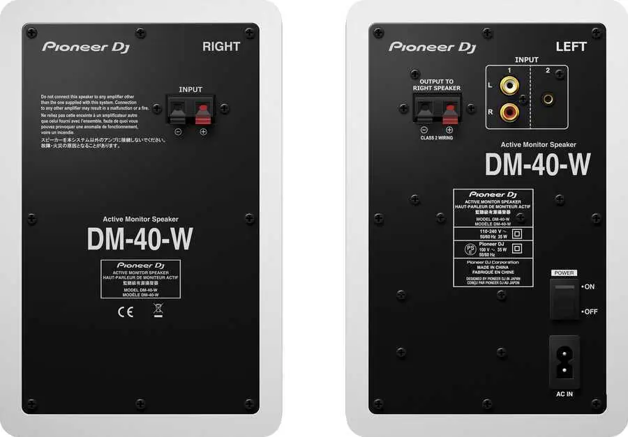 Pioneer DJ DM-40-W 4'' Aktif Referans Monitör Beyaz (Çift) - 3